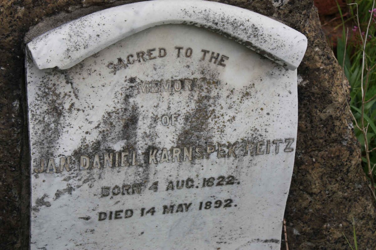 REITZ Jan Daniel Karnspek 1822-1892