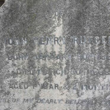 RUTGERS John Henry 1887-1888
