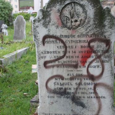 SOLOMON Cornelia Catherina nee GROSCH 18??-? :: SOLOMON Samuel 1827-1897