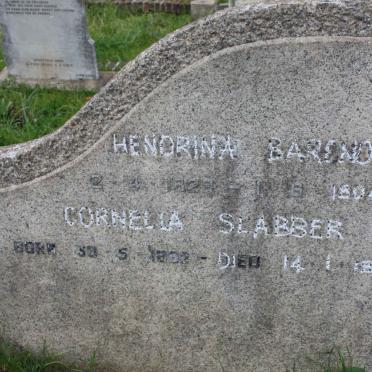 BARENDSE Hendrina 1829-1904 :: SLABBER Cornelia ?