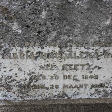 WOOD Maria Magdalena nee BEETZ 1849-1918