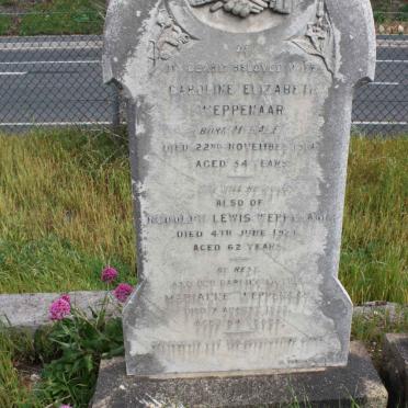 WEPPENAAR Caroline Elizabeth nee McHALE -1914 :: WEPPENAAR Rudolph Lewis -192? :: WEPPENAAR Marianne -196? 