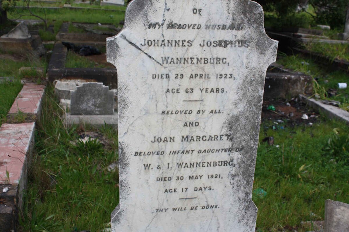 WANNENBURG Johannes Josephus -1923 :: WANNENBURG Joan Margaret -1921