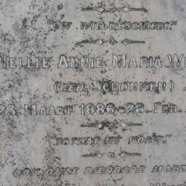 WILTER Nellie Annie Maria nee SCHONKEN 1886-1929 :: WILTER Pieter Louis 1861-1918 :: WILTER Elizabeth Maria nee VOIGT 1858-1940 