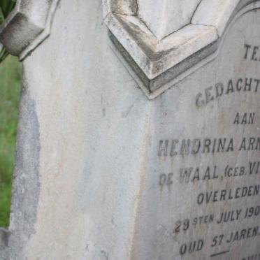 WAAL Hendrina Arnoldina, de nee  VILJOEN -1903