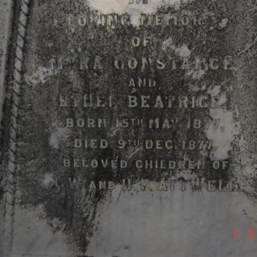 ATTWELL Myra Constance 1877-1877 :: ATTWELL Ethel Beatrice 1877-1877