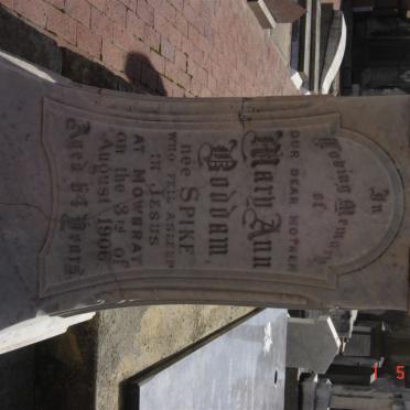 BODDAM Mary Anne nee SPIKE -1906