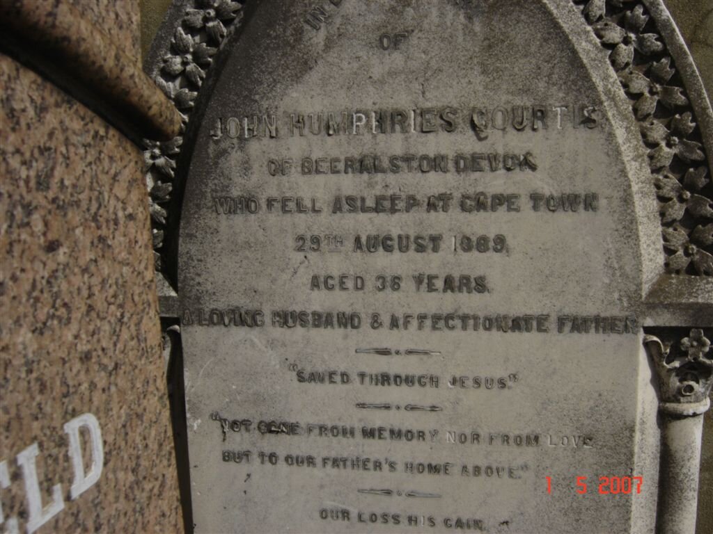 COURTIS John Humphries -1889