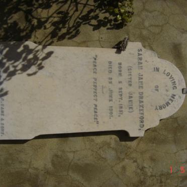 DRAKEFORD Sarah Jane 1851-1901