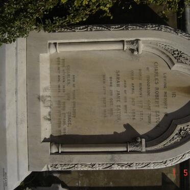 EATON Charles Robert 1817-1895 &amp; Sarah Jane 1831-1922 :: EATON Charles 1859-1859 :: EATON Grace 1865-1870
