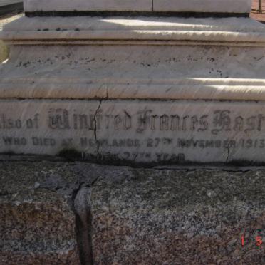 HASTIE Helena Mary nee RAWBONE - 1909 ::  HASTIE Winifred Frances -1913