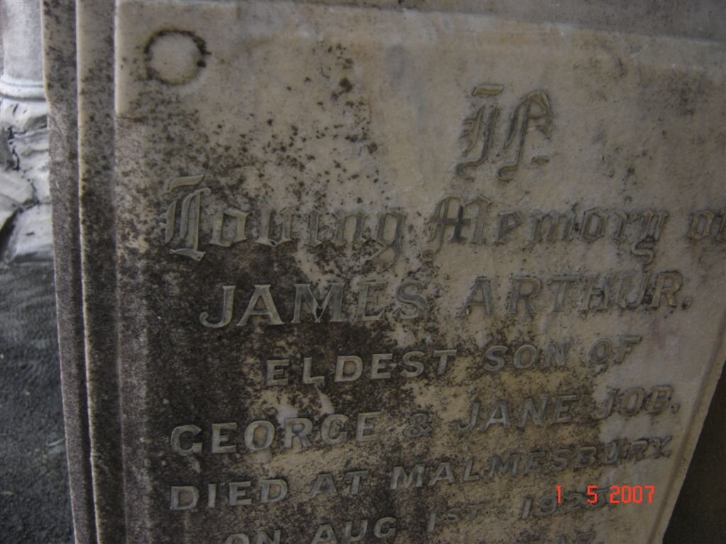 JOB James Arthur  -1923