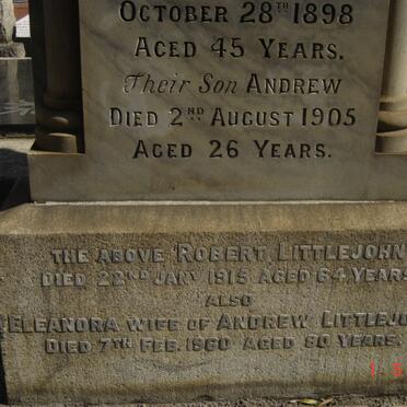 LITTLEJOHN Robert -1915 &amp; Georgina Lyon -1898, LITTLEJOHN Andrew -1905 &amp; Eleanora -1960_1