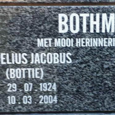 BOTHMA Cornelius Jacobus 1924-2004 &amp; Hester Helena 1935-