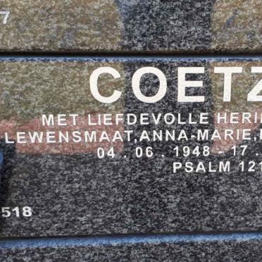 COETZEE Anna-Marie 1948-2012