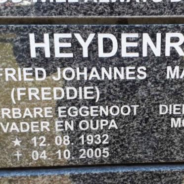 HEYDENRYCH Godfried Johannes 1932-2005 &amp; Marlene Maria 1936-