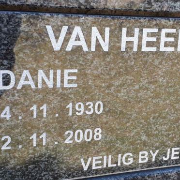 HEERDEN Danie, van 1930-2008 &amp; Susie 1932-2009