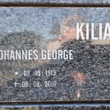 KILIAN Johannes George 1913-2001 &amp; Lourina Delila 1918-2003