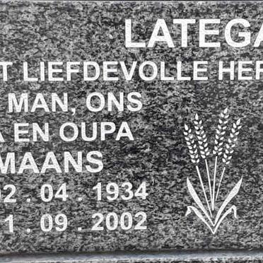 LATEGAN Maans 1934-2002