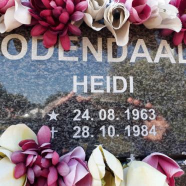 ODENDAAL Heidi 1963-1984