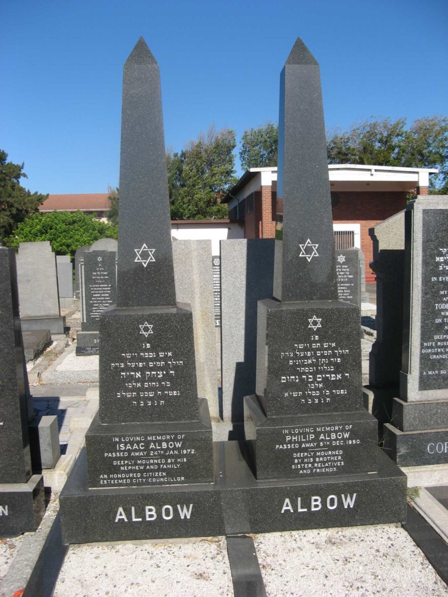 ALBOW Philip -1950 :: ALBOW Isaac -1972