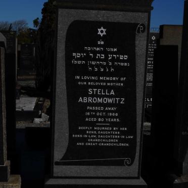 ABROMOWITZ Stella -1966