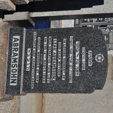 ABRAMSOHN Leah -1954