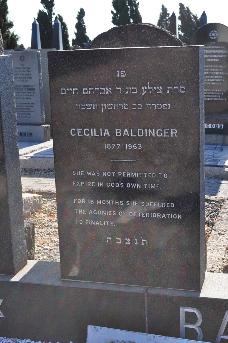 BALDINGER Cecilia 1877-1963