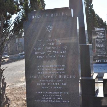 BERGER Harry Woolf -1962