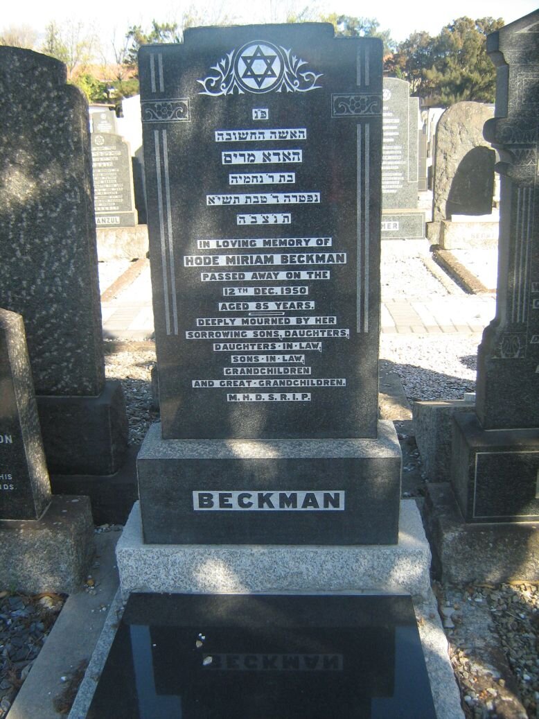 BECKMAN Hode Miriam -1950