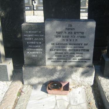 BERNSTEIN Ernst Julius -1945 :: BERNSTEIN Elfriede 1882-1950