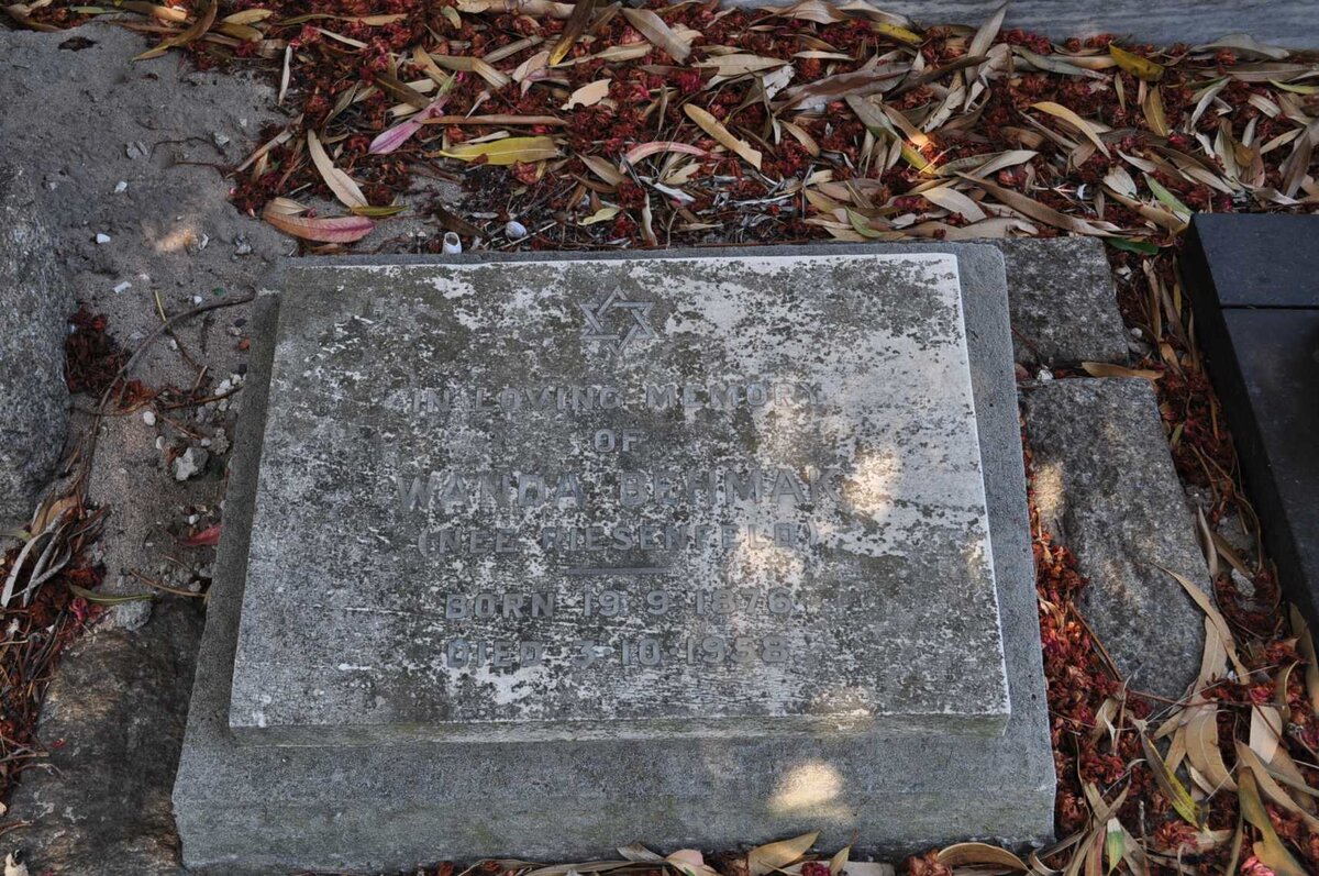 BEHMAK Wanda nee RIESENFELD  1876-1958