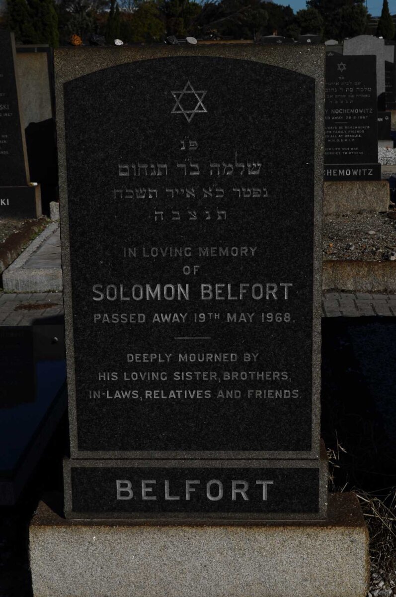 BELFORT Solomon -1968