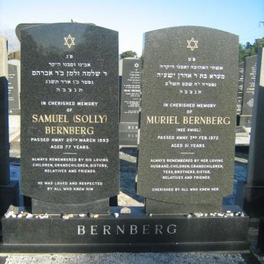 BERNBERG Samuel -1993 &amp; Muriel SWIEL -1972