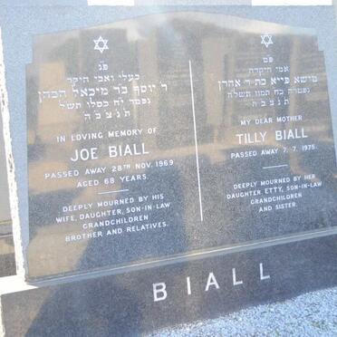 BIALL Joe -1969 &amp; Tilly -1975