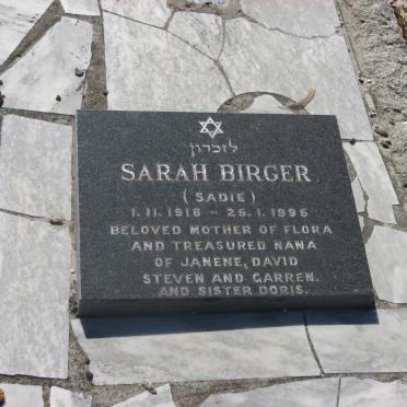 BIRGER Sarah 1918-1995