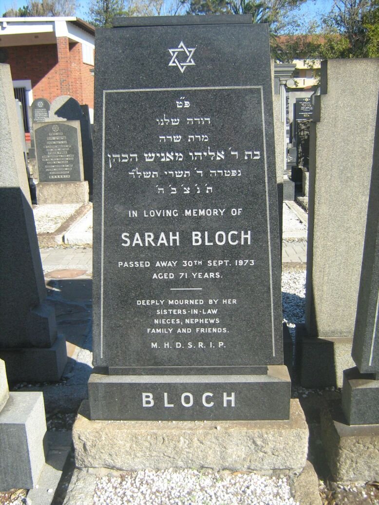 BLOCH Sarah -1973