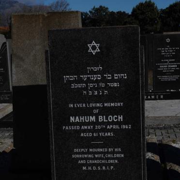 BLOCH Nahum -1962