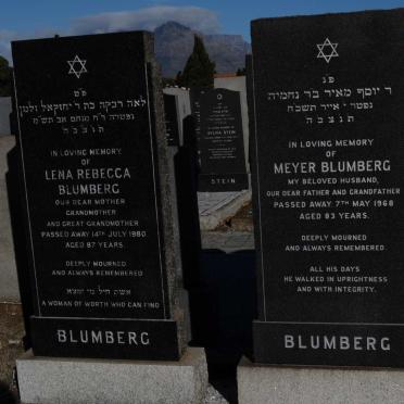 BLUMBERG Meyer -1968 &amp; Lena Rebecca -1980