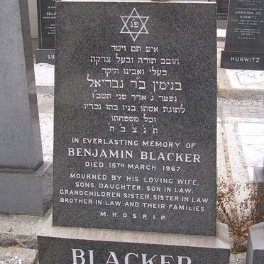 BLACKER Benjamin -1967