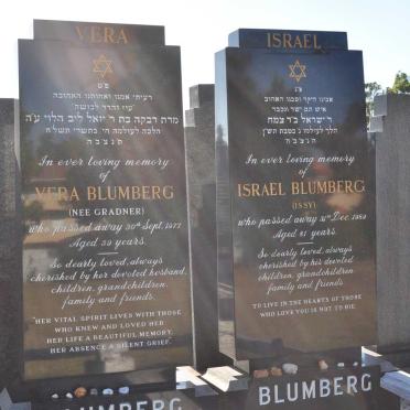 BLUMBERG Israel -1989 &amp; Vera GRADNER -1977