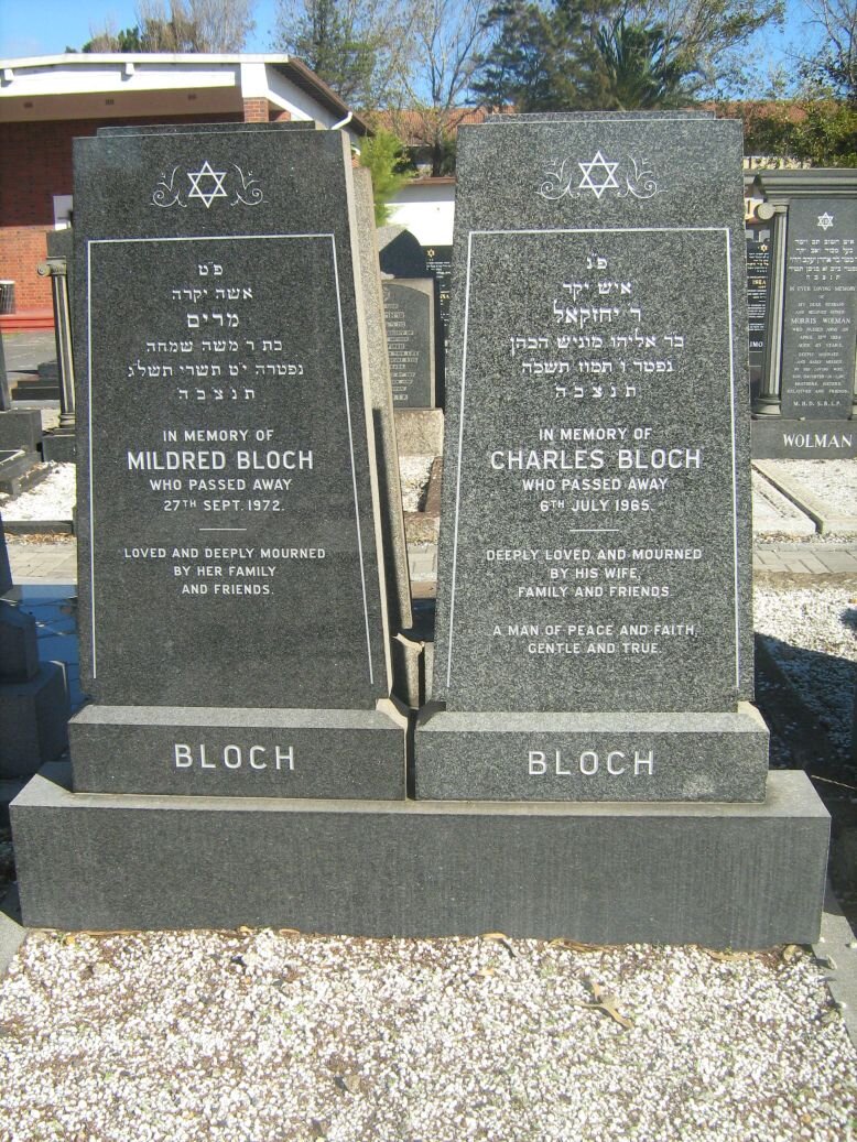 BLOCH Charles -1965 &amp; Midred -1972