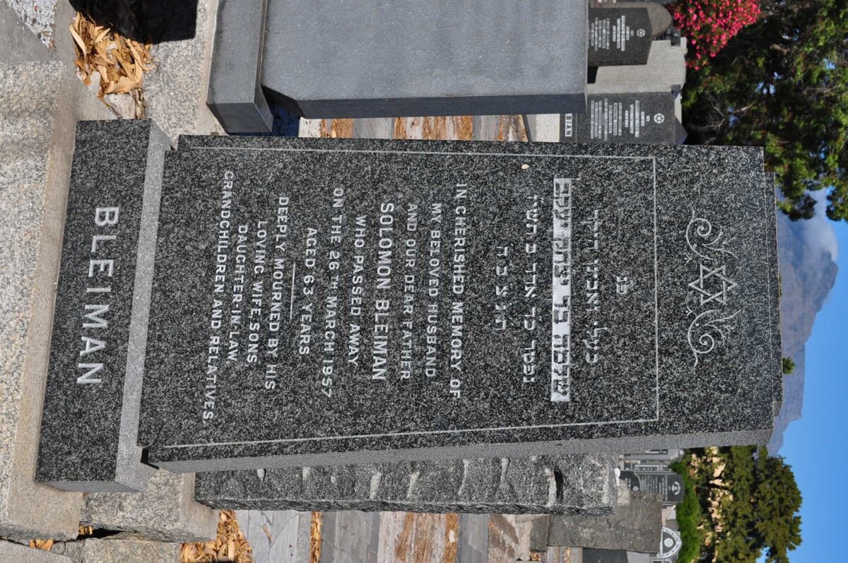 BLEIMAN Solomon -1957