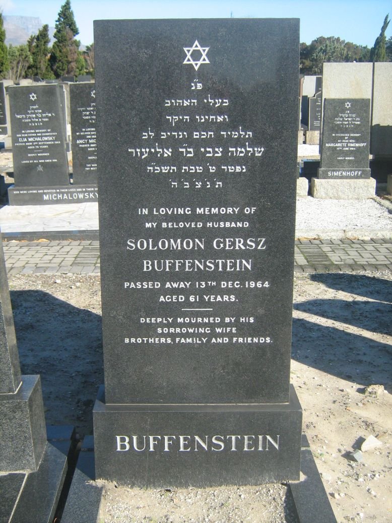 BUFFENSTEIN Solomon Gersz -1964