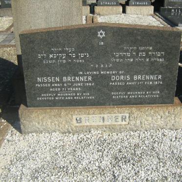 BRENNER Nissen -1962 &amp; Doris -1976