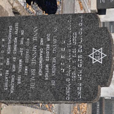 BRAUDE Annie Minnie -1969