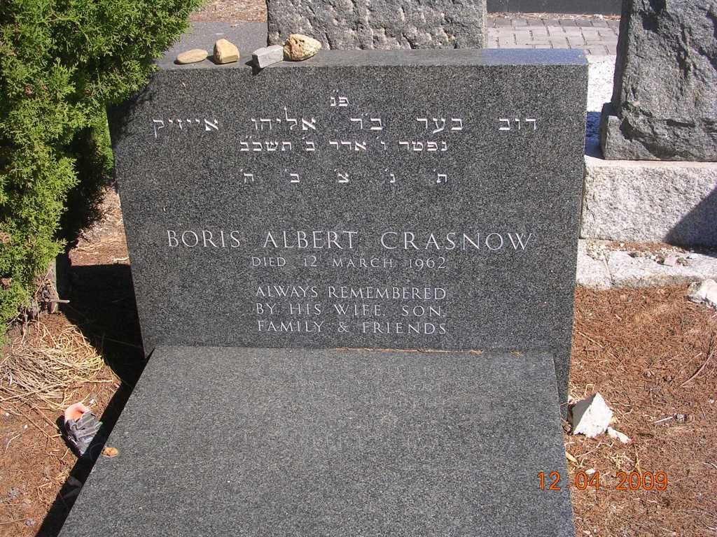 CRASNOW Boris Albert -1962