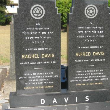 DAVIS Alfred -1998 &amp; Rachel -2001