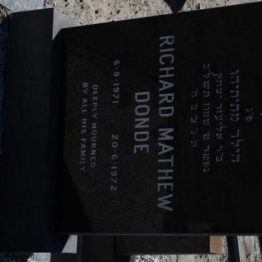 DONDE Richard Mathew 1971-1972