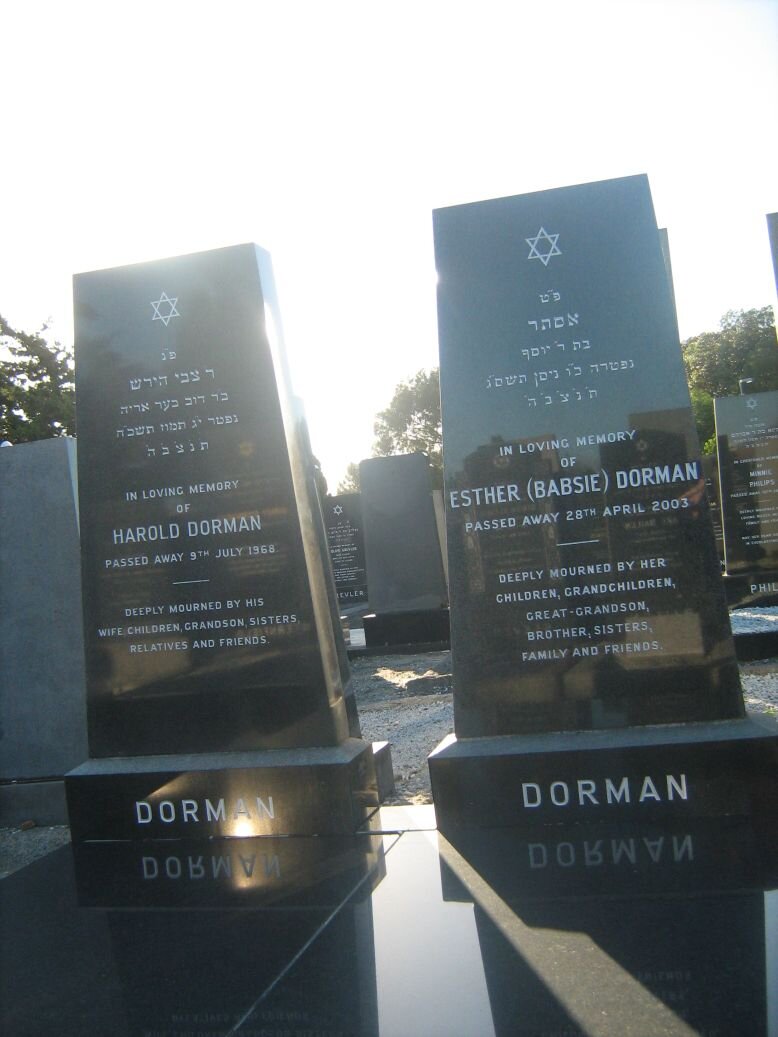 DORMAN Harold -1968 &amp; Esther -2003